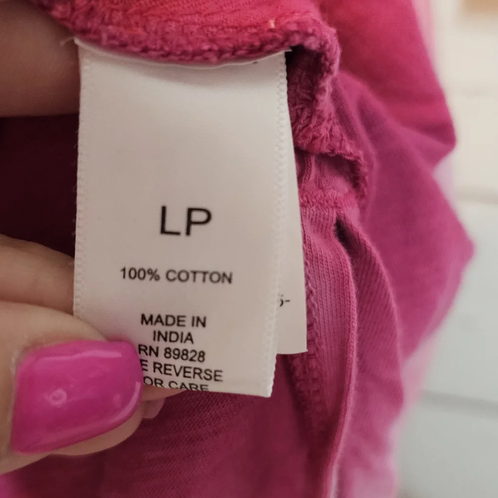 LOGO by Lori Goldstein Pink Tie Dye Boatneck Dress - Picture 9 of 11